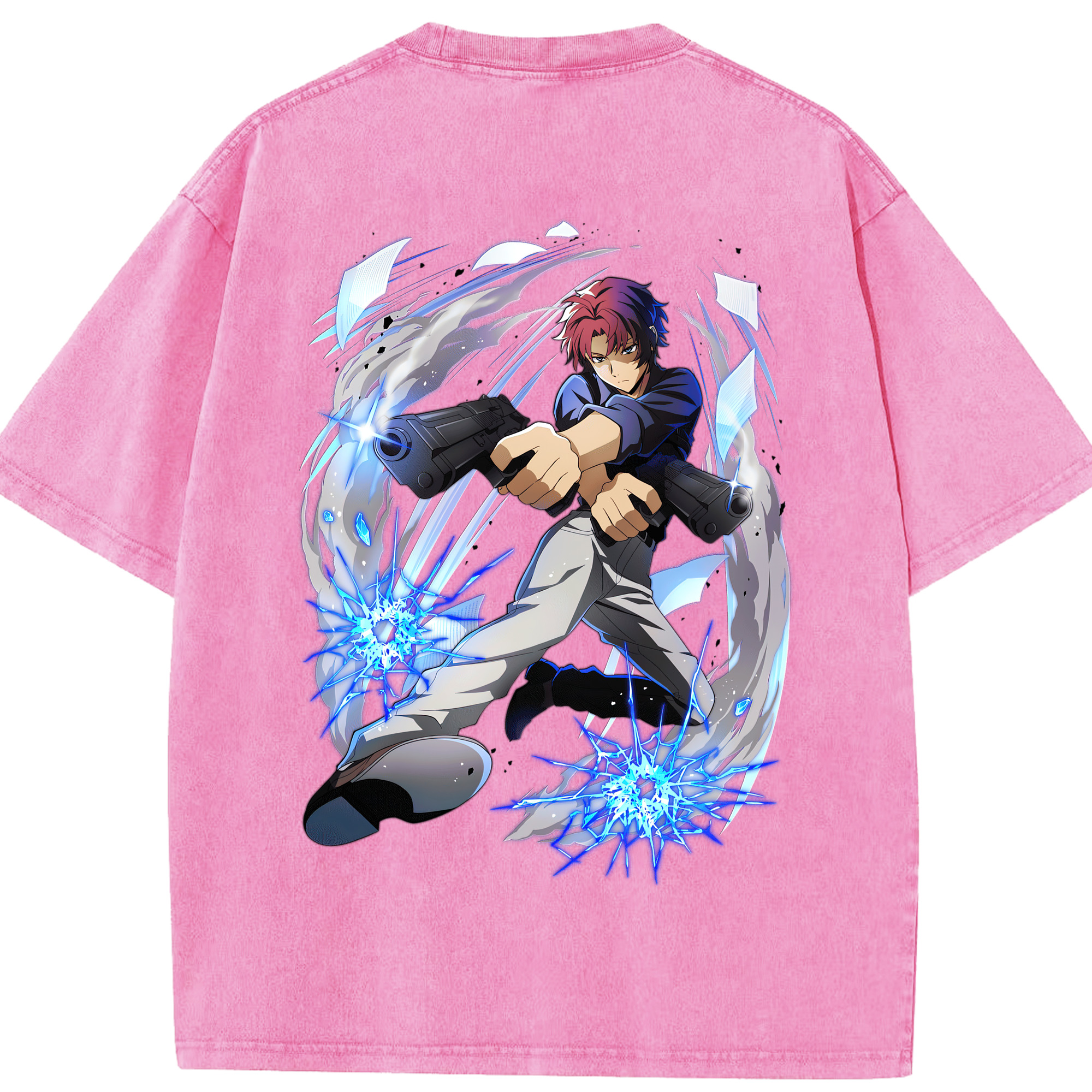 （画像用） 文豪ストレイドッグス Bungo Stray Dogs 綿100% ヴィンテージ風 半袖Tシャツ（背面プリント）